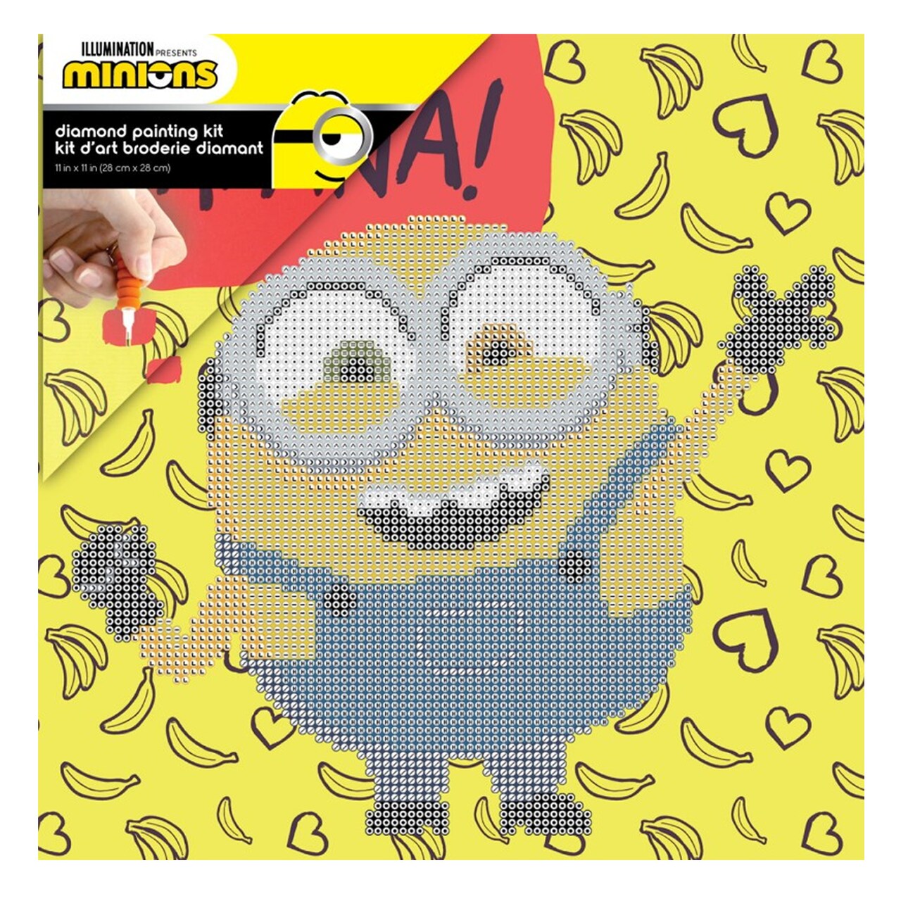 Diamond Dotz Minion Banana! Box Diamond Painting Kits for Adults - Diamond Art Kits a Relaxing Creative Craft Kit with Dotz Gems